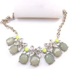 Ожерелье-чокер с кристаллами новая мода яркие цвета эффектное ожерелье из камня Ювелирные изделия Аксессуары для женщин фабрика дешевая цена
