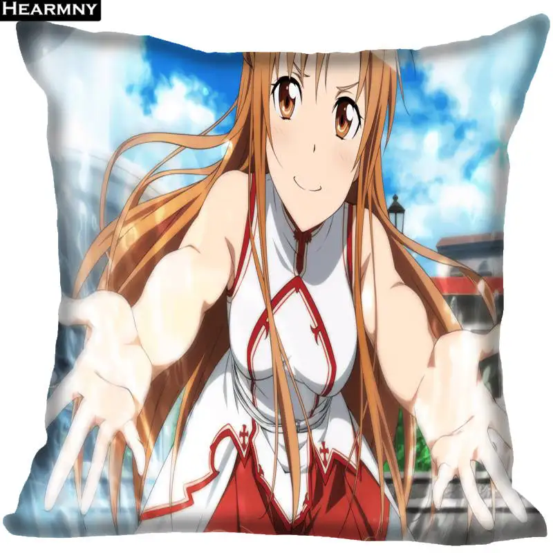 Декоративная Наволочка на заказ Sword Art Online квадратная Наволочка на молнии 35X35,40x40,45x45 см(одна сторона - Цвет: 20