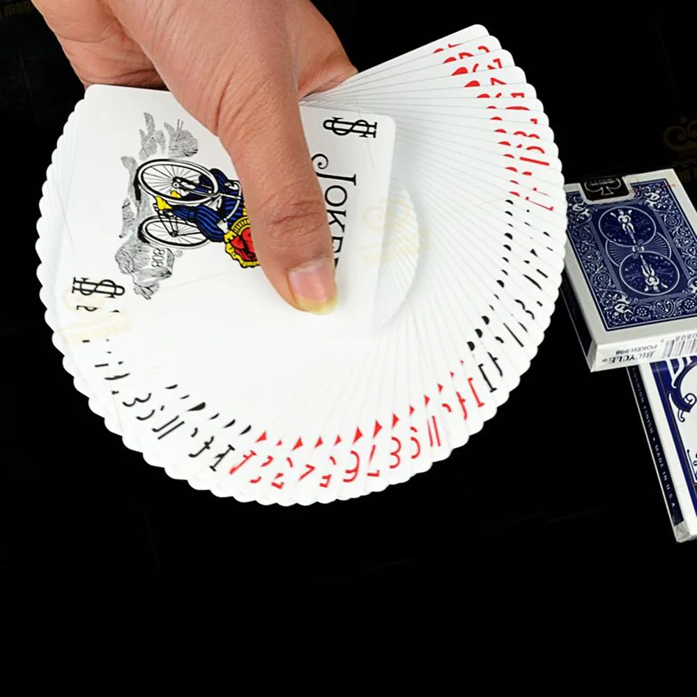 Bicycle Rider Back Playing Cards Poker Color Random Texas Holdem Plastic cards Waterproof and dull  poker star Board games