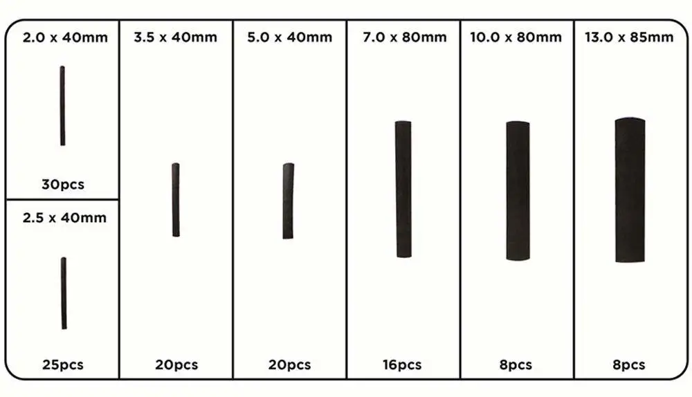 Термоусадочная трубка, 127 шт., термооболочка, автомобильный электрический кабель, набор трубок, термоусадочная трубка, обёрточная муфта, ассорти