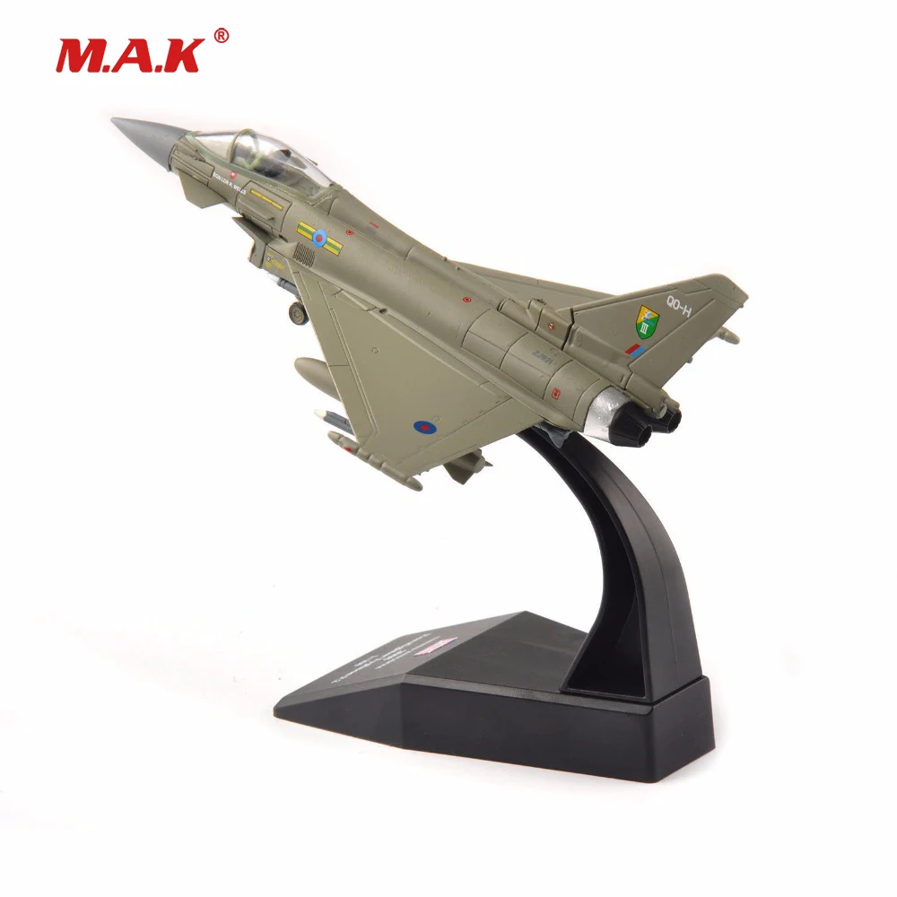 

kids toys 1:100 Alloy Diecast Aircraft Airplane Model 1/100 Scale Toys UK 2008 Eurofighter model Toy for Collection boy gift