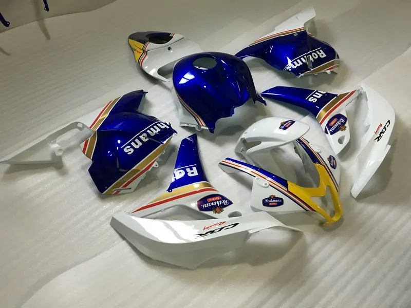 Комплект обтекателей под давлением для HONDA CBR600RR 09 10 11 12 CBR 600 RR F5 2009 2012 ABS белый синий