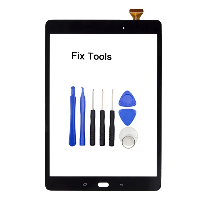

LOVAIN 1Pcs For Samsung Galaxy Tab A 9.7 T550 T555 Touch Screen Digitizer LCD Outer Panel Front Glass Sensor+Adhesive