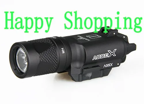 

Tactical Model X300 X300V LED Output 500 Lumens Light Flashlight For Handgun Pistol Picatinny