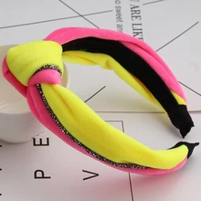 

Winter Hair Jewelry Headbands For Women Fashion Wide Brimmed Tie A Knot Hair Accessories Girls Washing Face Head Hoop