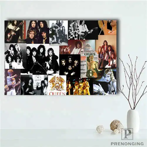 Изготовленный На Заказ queen band (2) @ Печатный постер тканевый настенное искусство