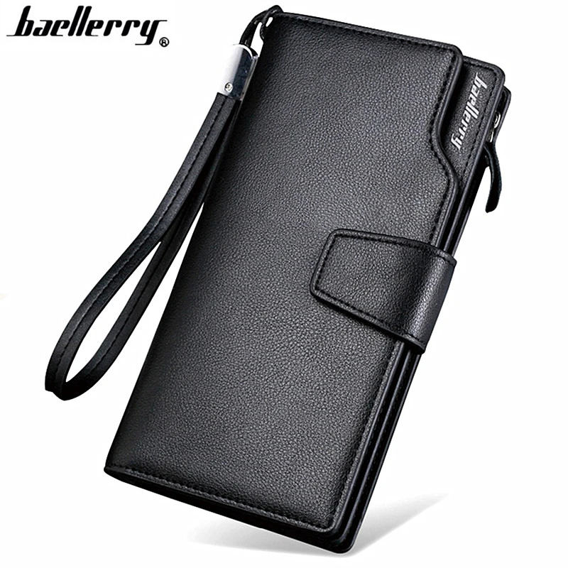 Cartera de Baellerry para hombre, carteras casuales para hombre, Cartera de cuero marca, monederos de hombre con dinero multifunción bolsa|Carteras| - AliExpress