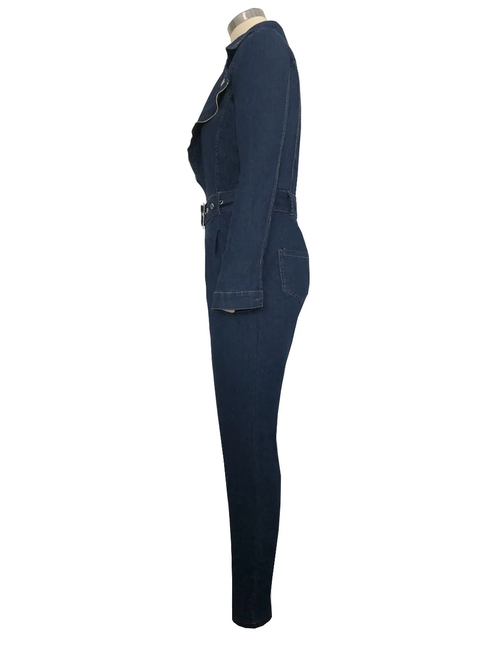 Tsureobe сексуальный бандажный джинсовый комбинезон женский с v-образным вырезом облегающий модный боди на молнии элегантный высококачественный повседневный комбинезон женский