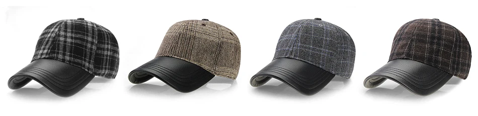 [AETRENDS] винтажная Клетчатая Мужская шапка, зимняя бейсболка, бейсболка, спортивные шапки для гольфа с козырьком из искусственной кожи, мужская шапка Z-3888