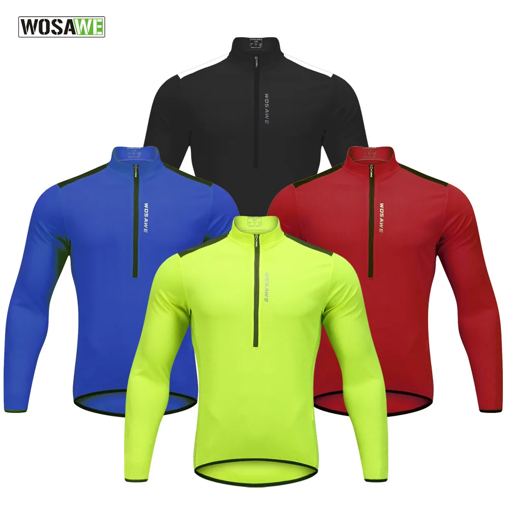 Download 2018 Spring Summer Cycling Jacket Half Zipped Long Sleeve ...