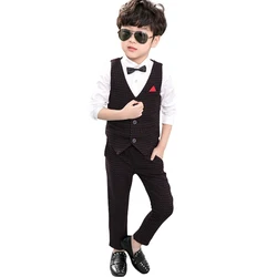 Traje de Traje de Blazer de 2019 Niños Juego de Puntos 3 Piezas Niño Niño Camisas de Boda Pantalones Blazers Traje de los Niños Traje Formal de los Niños Traje Traje de Traje de Blazer de 2019 Niños Juego de Puntos 3 Piezas Niño Niño Camisas de Boda Pantalones Blazers Traje de los Niños Traje Formal de los Niños Traje