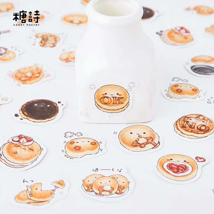 45 шт./лот (1 сумка) DIY милые украшения Kawaii дневник стикер креативный хлеб этикетка