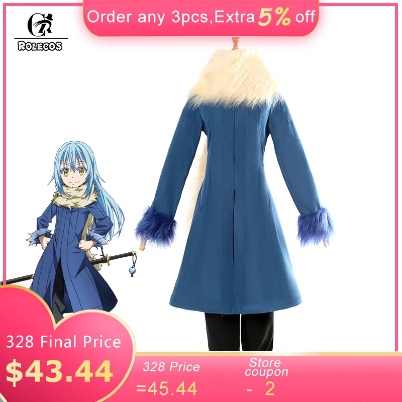 

ROLECOS Rimuru Tempest Cosplay Costume Tensei shitara Slime Datta Ken Anime That Time I Got Reincarnated as a Slime Cosplay Set