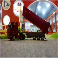 New Electric Remote Control Truck Model 1101C 1:32 2KG Load 6CH Radio Control RC One Key Dump Tipping Bucket Engineering Truck 2