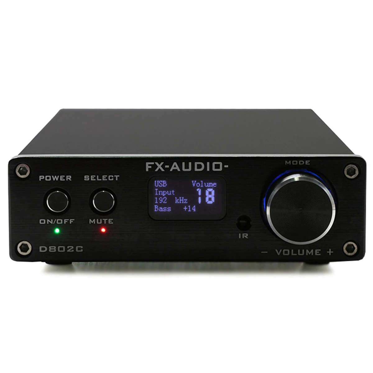 

FX-Audio 24Bit/192KHz 80W*2 D802C bluetooth3.0 Digital Audio Amplifier Input USB/RCA/Optical/Coaxial Input + EU Power Adapter