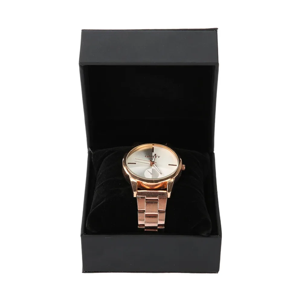 Черная прочная коробка для одной пары часов из искусственной кожи подарок для браслета браслет ювелирные изделия мужские часы коробки держатель