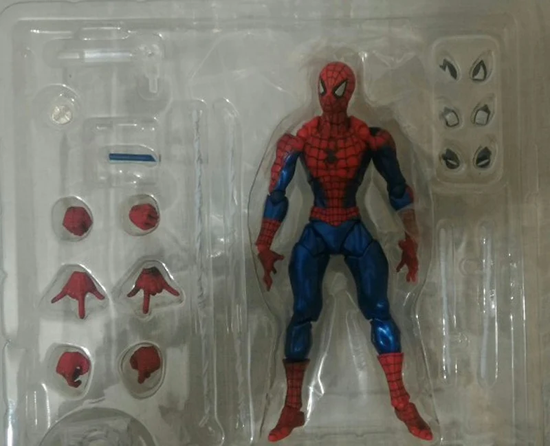 FIGMA Series NO.003 Revoltech Venom No.002 Spiderman No.001 Deadpool With Bracket PVC Action Figure Collection Model Toy 15cm (13)