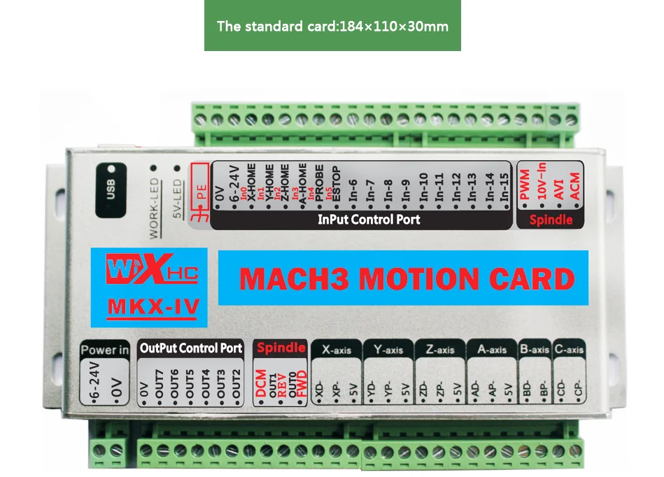 Mach 3 контрольная карта с ЧПУ 3 оси 4 оси 6 оси XHC MK3 CNC Mach3 USB порт поддержка окна 7 10 systerm