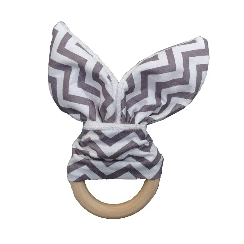 

Soft Little Rabbit Ears Baby Toy Wooden Hand Grasp Toy Rattles Develop Baby Intelligence Baby Grasping Toy Hand Bell