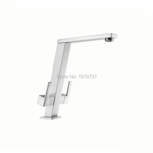 Патент Дизайн 360 Поворотный Твердый латунный высококачественный деревенский квадратный стиль кухонный бар кран с двойной металлической рукоятки рычага