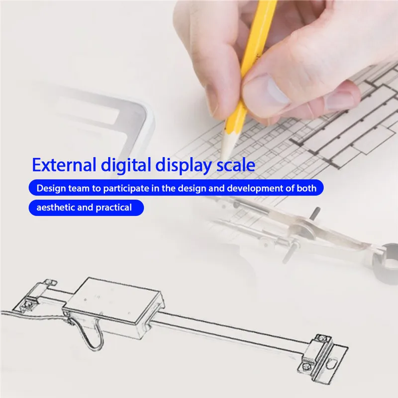 Readout Digital Linear Scale Remote External Display Ruler Machine Tools Vertical Size With LED Double Magnet Precision Level (2)