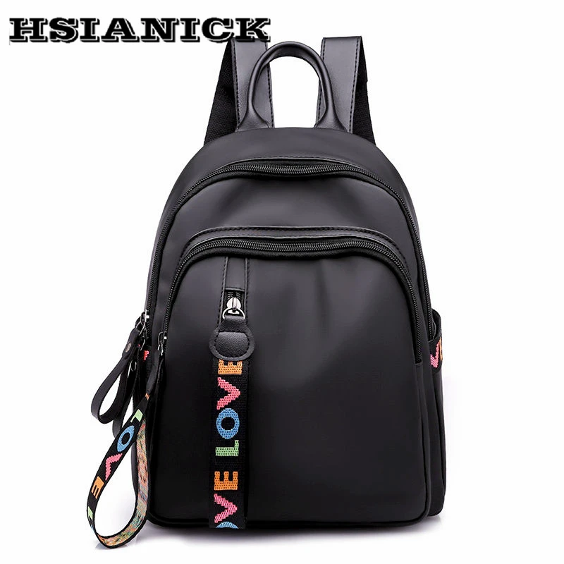 

Waterproof nylon Oxford cloth mini shoulder bag female 2019 new summer small backpack female fashion black design backpack bag