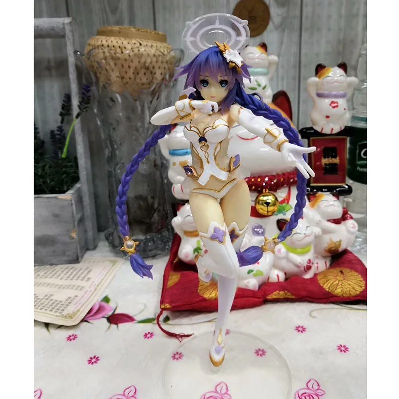 

Japanese Anime Hyperdimension Neptunia Black Heart Purple Hair Blanc Guardian Goddess Action Figure Collectible Figurines Toys