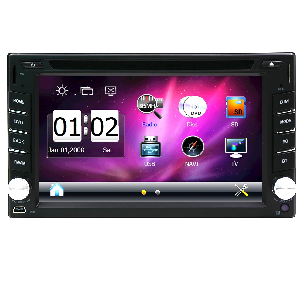 Discount 6.2" Touch Screen Car Radio 2 Din 2din In Dash Auto audio CD DVD Player Stereo bluetooth USB SD GPS Rear View Camera autoradio 2