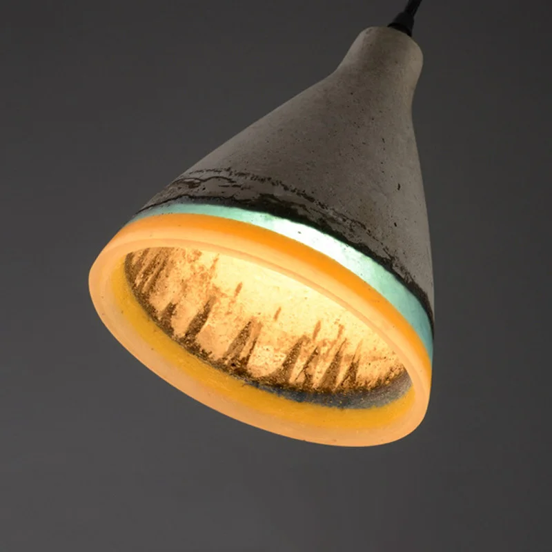 Contemporary Concrete Pendant Light Hanging Vintage Creative Cement Pendant Lamp E27 E26 Socket Drop Lighting For Restaurant Bar (5)