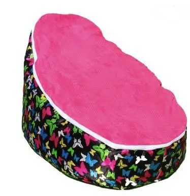 Pink baby beanbag cover only New Designed Baby Bed bean bag, kids sofa beanbag beds -