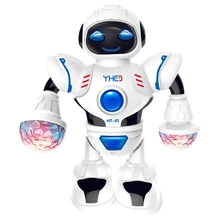 FBIL-умный мини робот веселый робот танцы робот игрушки, светодиодные лампы музыка Hyun танцующий робот