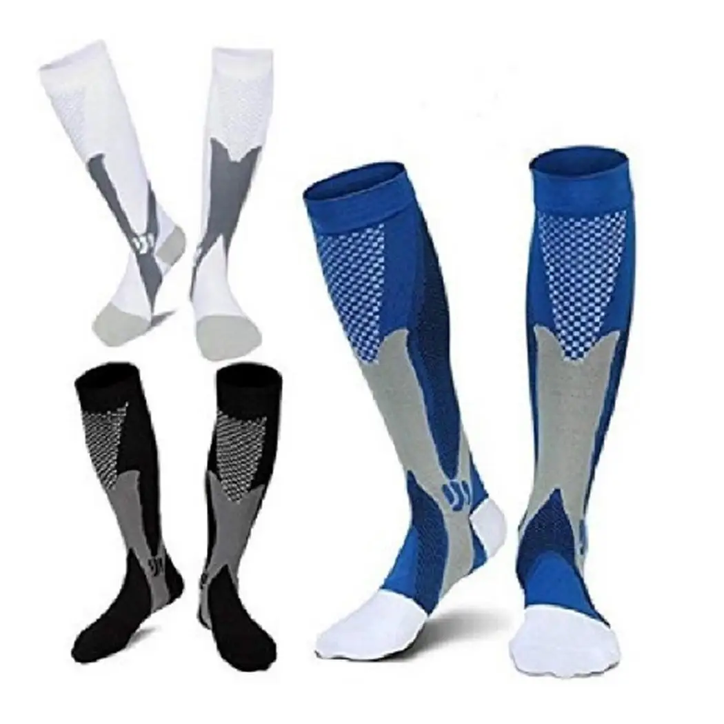 

Men Women Unisex Leg Support Stretch Outdoor Sport Socks Knee High Compression Socks Running Snowboard Long Socks1