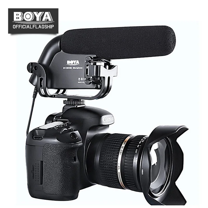 BOYA BY VM190 Shotgun Condenser Microphone Stereo Mic for for Canon
