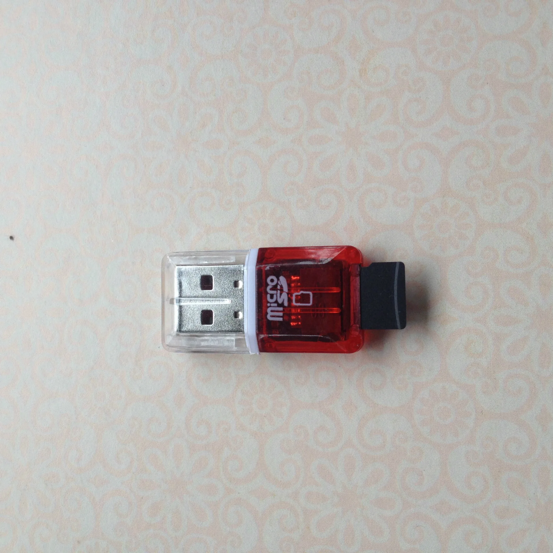 Прозрачный мини USB 2,0 кард-ридер для MS карт Micro TF адаптер Plug and Play красочный выбор для планшетных ПК