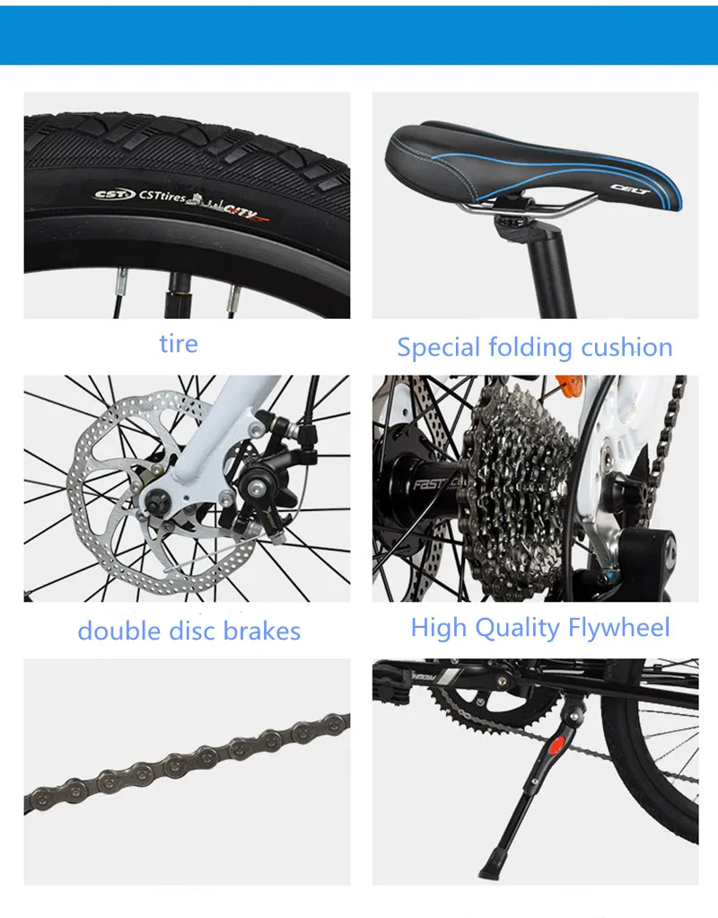 Flash Deal 20 Inch City Leisure Folding Bicycle Double Disc Brake Neutral CELT Cushion Student 10 Flash Deal 20 Inch City Leisure Folding Bicycle Double Disc Brake Neutral CELT Cushion Student 10