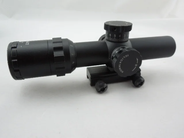 

Tactical Gunsight 1-6x22 Side Wheel Riflescope Red & Green Illuminated Optical Rifle Scope For Hunting Optics