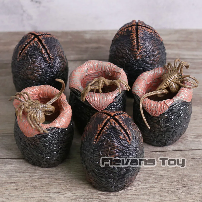 

Alien VS Predator 6+3 Figures Set Aliens Eggs Facehugger Fluorescence Model Toys for Children