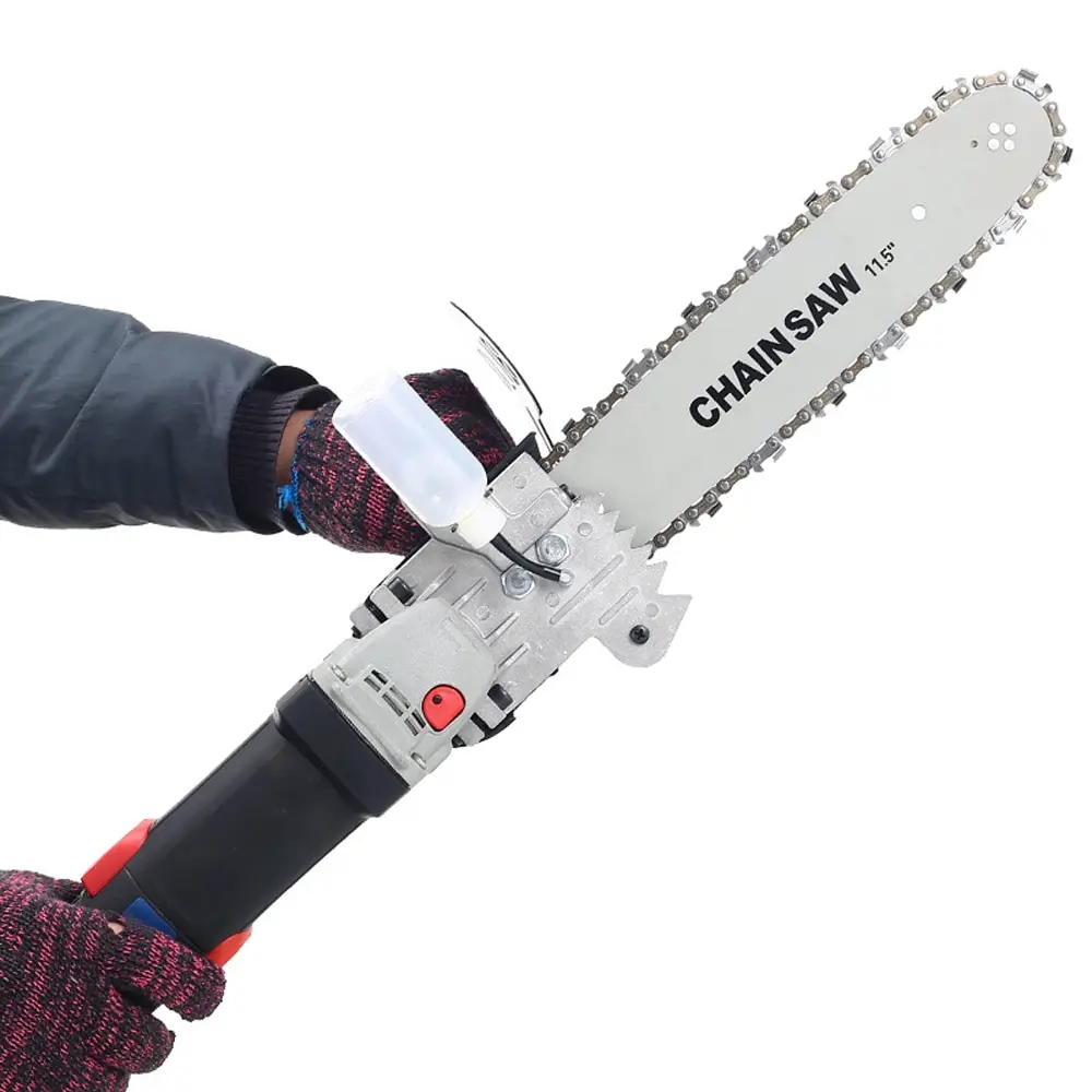 

11.5 Inch Chainsaw Refit Conversion Kit Chain Saw Stand Bracket Set Change Angle Grinder into Chain Saw Woodworking Power Tool