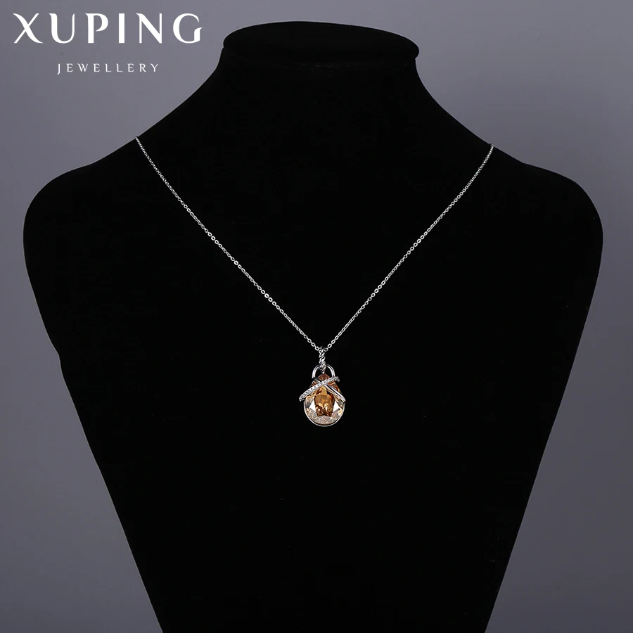 Xuping, Модный кулон, высокое качество, кристаллы от Swarovski, капля воды, подвеска, ожерелья,, для женщин, подарок, M26-43462