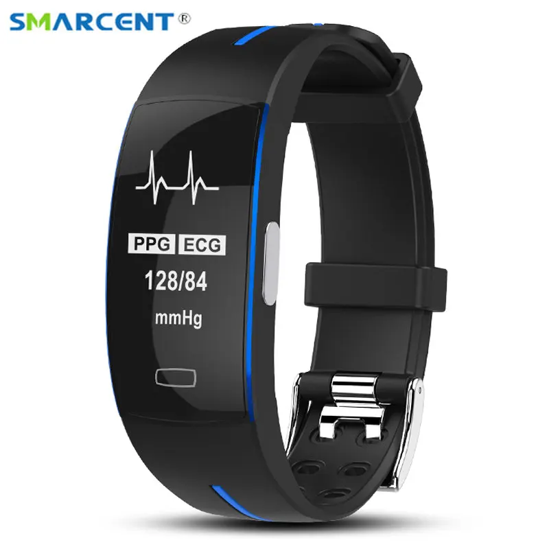 

P3 High Blood Pressure Heart Rate Monitor Smart Band PPG+ECG Smart Fitness Bracelet Pedometer Watch Intelligent GPS Trajectory