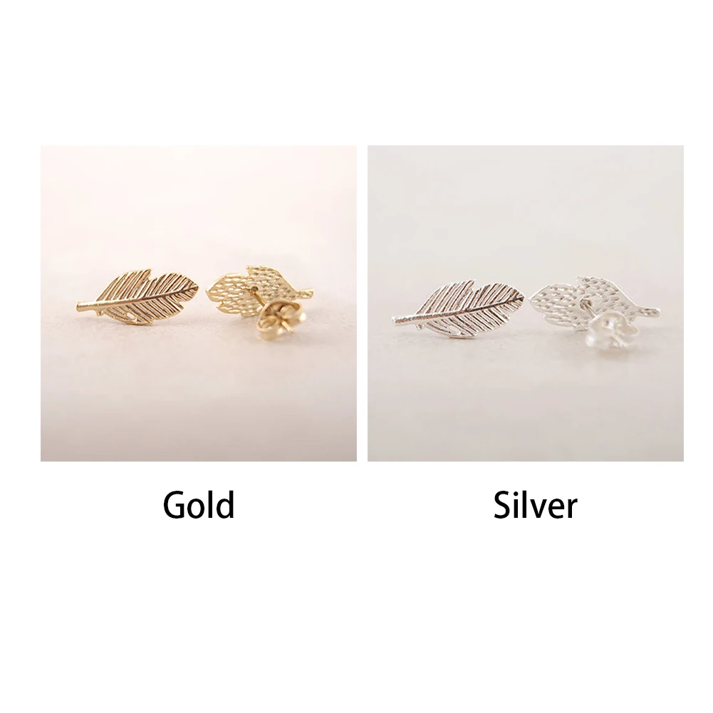 Винтаж Jewelry современные красивые пуссет перо серьги для Для женщин классические