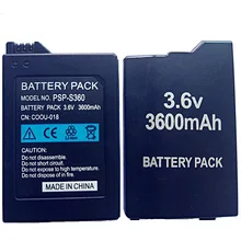 3600mAh Battery Pack for Sony PSP 2000 PSP 3000 PSP2000 PSP3000 PlayStation Portable Rechargeable Batteries 3