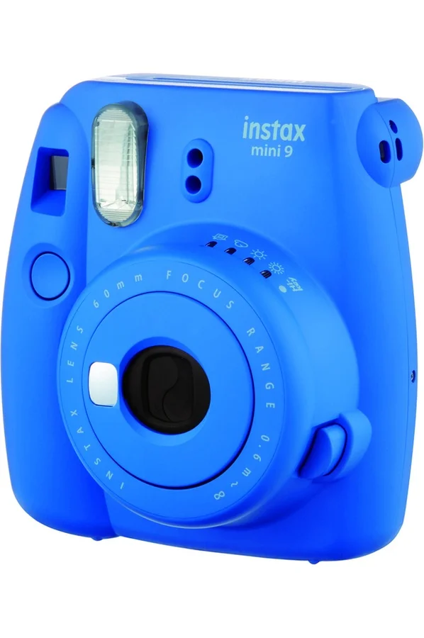 Fujifilm Instax Mini 9 камера Cobalt Blue + 50 фотографий Fuji Instant 8 белая пленка бумажная картинка