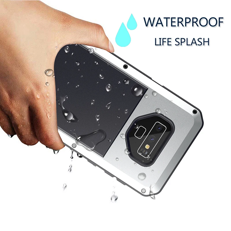 

Summer Sport Waterproof Shockproof Fall Resistant Case For SamSung S8 S9 Plus Note 8 9 S6 S7 Edge Metal 360 Full Sealed Mask