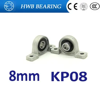 

(4PCS) KP08 Zinc Alloy Pillow Block Bearing 8MM KP08 kirksite bearing insert bearing shaft support mounted bearings