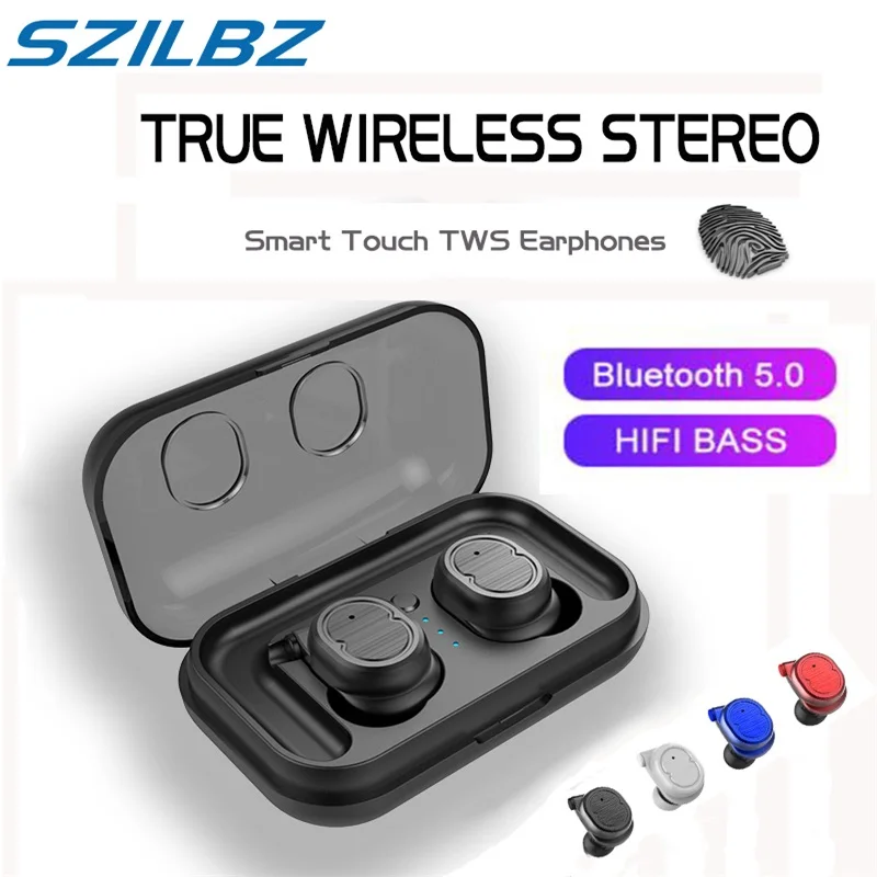 

SZILBZ TWS-8 wireless Bluetooth Earphone headset true earbuds bass bluetooth5.0 stereo 3d headset For Mobile phone