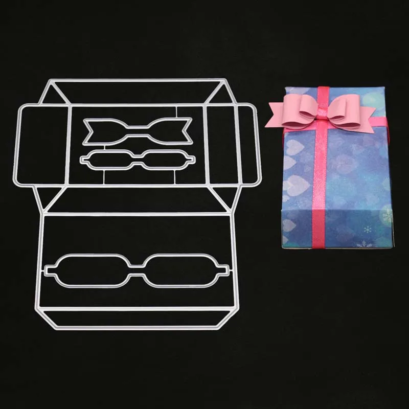 

box and bag Metal Cutting Dies Stencil for Scrapbooking Paper Card making Decor Craft Embossing stamps and dies set taglio muore