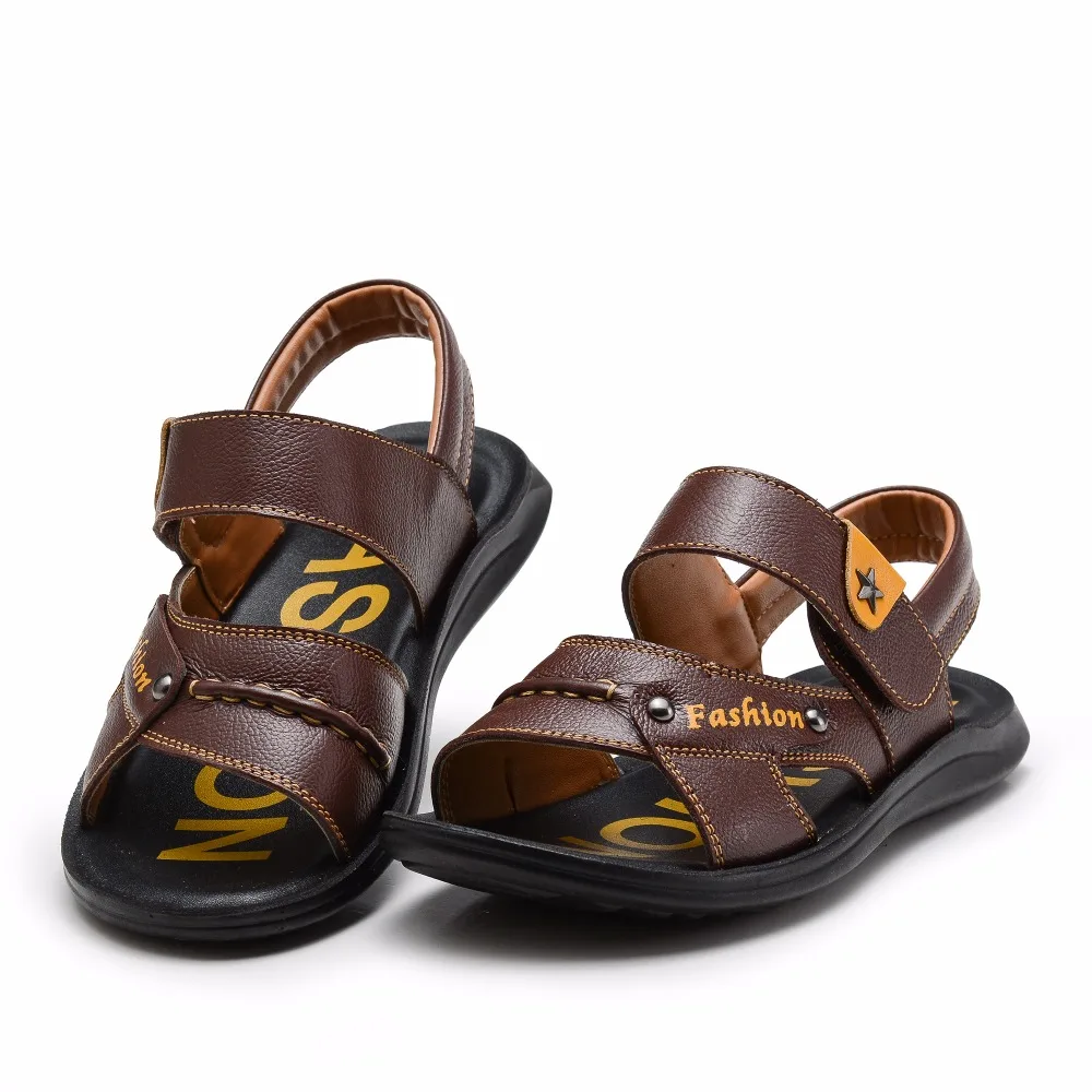 Г. Новые летние сандалии для мальчиков детская обувь из воловьей кожи ортопедическая детская обувь для малышей с закрытым носком обувь для мальчиков, европейские размеры 26-37