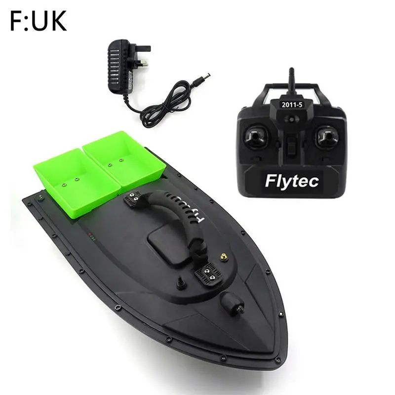 Flytec рыболовный инструмент Смарт RC приманка лодка игрушка цифровая автоматическая Частотная Модуляция Дистанционное радиоуправление устройство рыболокаторы игрушки - Цвет: Green UK