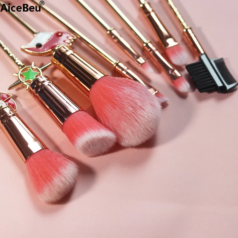 AiceBeu кисти для макияжа Сейлор Мун Косметический Набор Pincel Maquiagem инструменты для красоты Набор подводки для глаз шейдер для бровей мягкие синтетические волосы